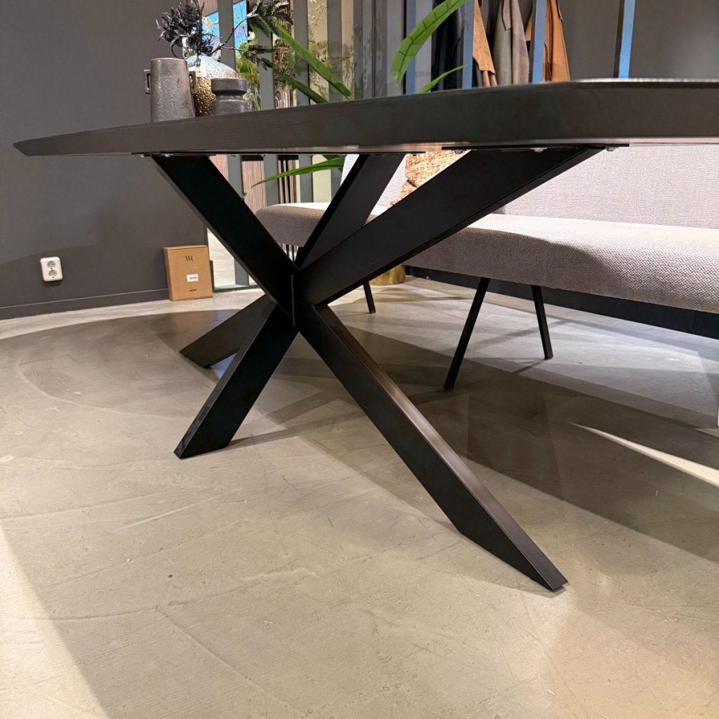 Eettafel DUTCHZ 110 - 260x100 - Bootvormig Zwart - House of, Niet ingevuld, Niet ingevuld, Niet ingevuld