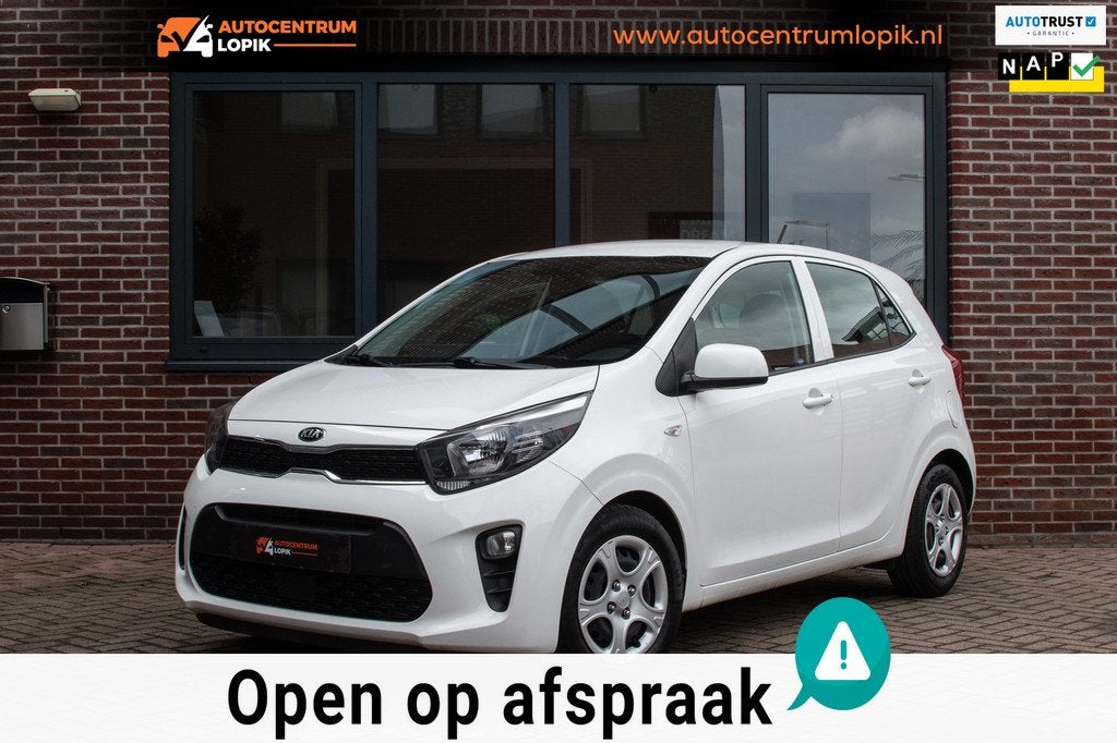 Kia Picanto 1.0 DPi ComfortLine 5p NAP* Cruise control*Airco, Voorwielaandrijving, Stof, Gebruikt, Wit