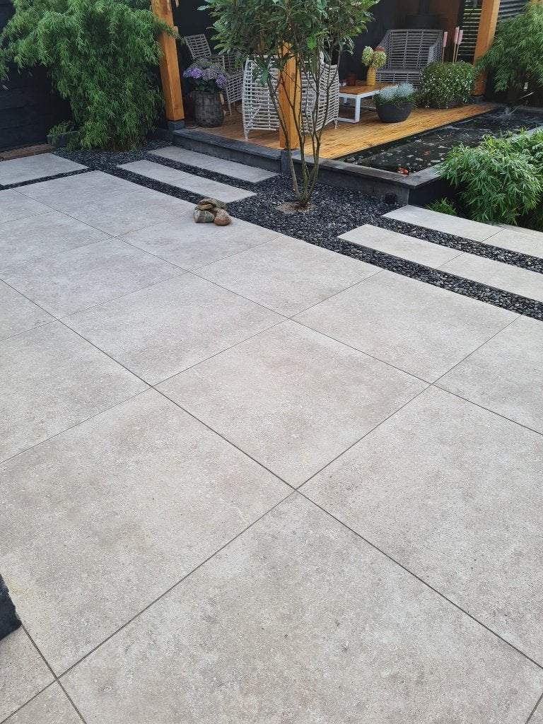 mediterraanse keramische tuintegels 90x90x3 cm € 41,95 p/m2, Tuin en Terras, Ophalen of Verzenden, Nieuw, Keramiek, Terrastegels