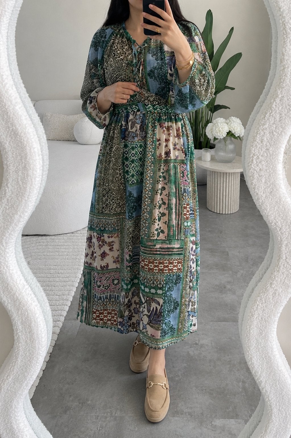 Leuke boho zara jurk patchwork zomerjurk mt s ibiza style, Ophalen of Verzenden, Zo goed als nieuw, Maat 38/40 (M), Overige typen
