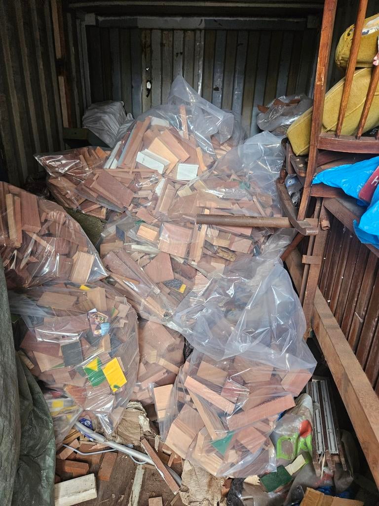 Hardhout kachelhout 90% meranti, Minder dan 3 m³, Ophalen