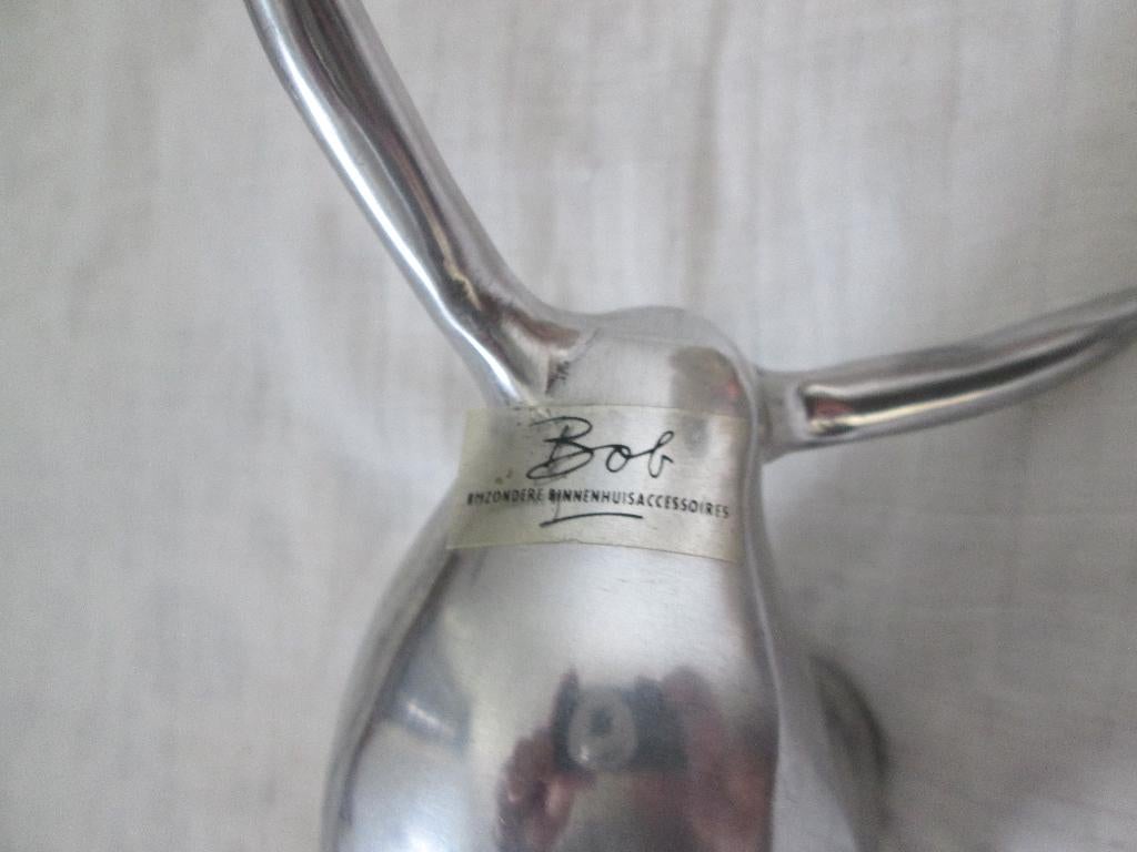 Bob aluminium stier spaarpot, Ophalen of Verzenden, Gebruikt, Metaal of Blik, Dier