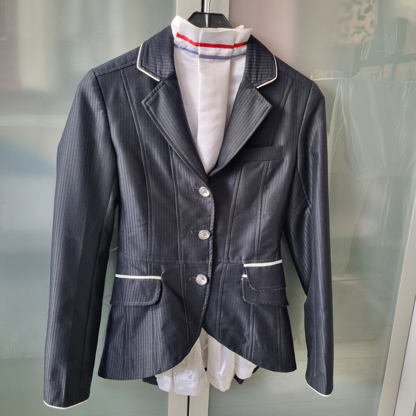 Dressuur jasje Couture Hippique & broek & 2set handschoenen, Dieren en Toebehoren, Paardrijkleding, Gebruikt, Kinderen, Dressuur
