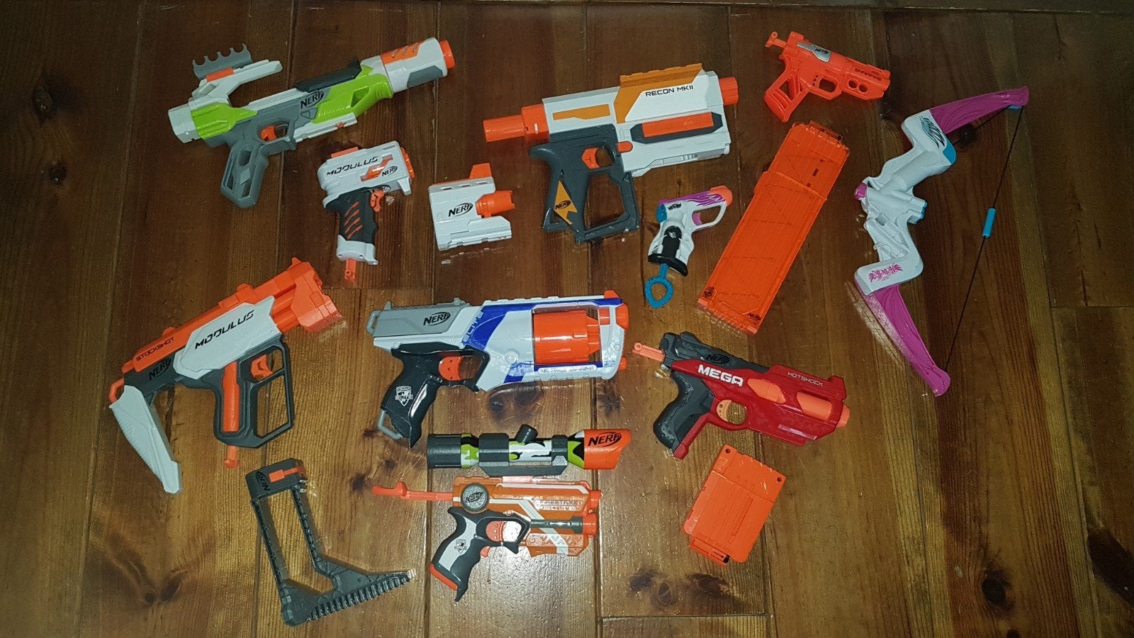 Grote Nerf & X-Shot collectie met veel accessoire, Ophalen, Gebruikt, Jongen of Meisje
