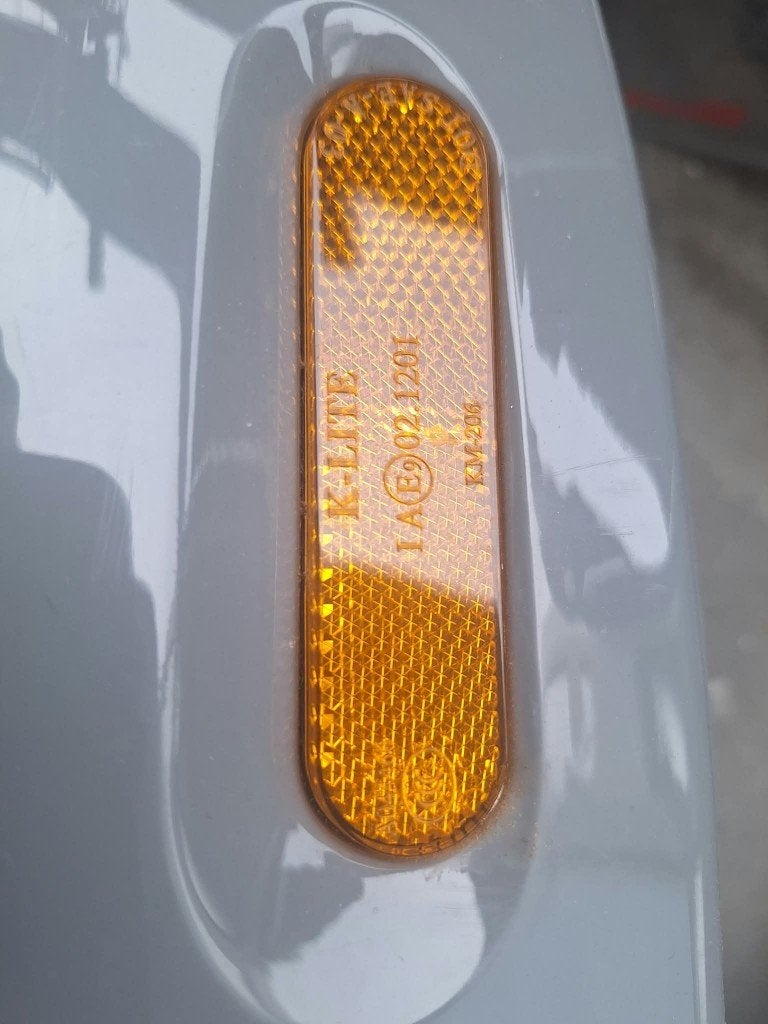 Grijze kap met reflector voor scooter/brommer, Fietsen en Brommers, Ophalen of Verzenden, Gebruikt, Kap, Overige merken