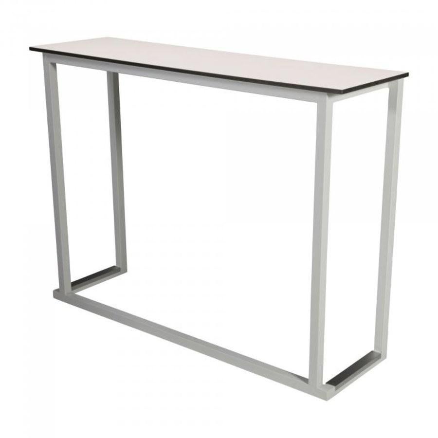Stapeltafel Statafel | Staal/Volkern | Wit lxdxh 120x35x110, Ophalen, Gebruikt