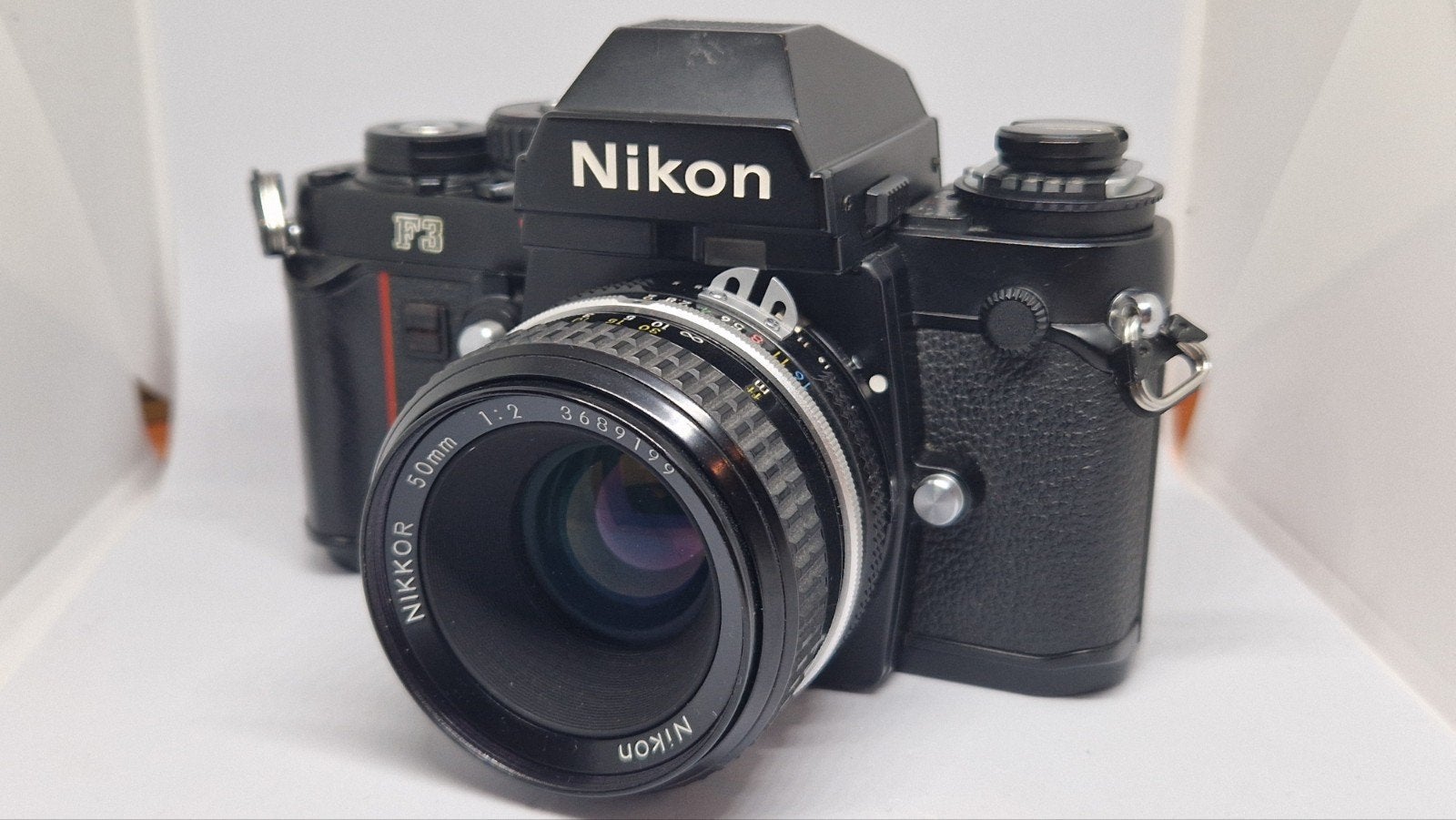 Nikon F3 met 50mm f2 lens, Audio, Tv en Foto, Fotocamera's Analoog, Ophalen, Gebruikt, Spiegelreflex, Nikon