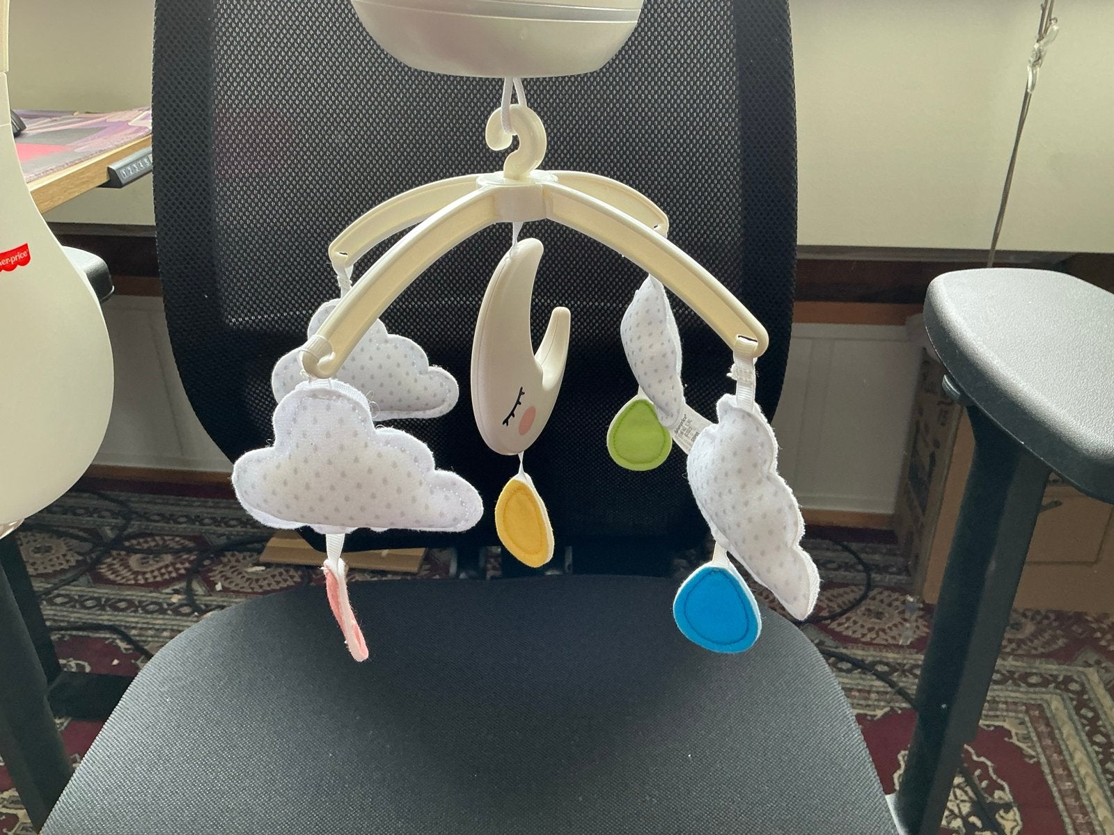 Fisher price Baby Mobiel met Muziek en Wolken, Kinderen en Baby's, Speelgoed | Babyspeelgoed, Ophalen of Verzenden, Zo goed als nieuw