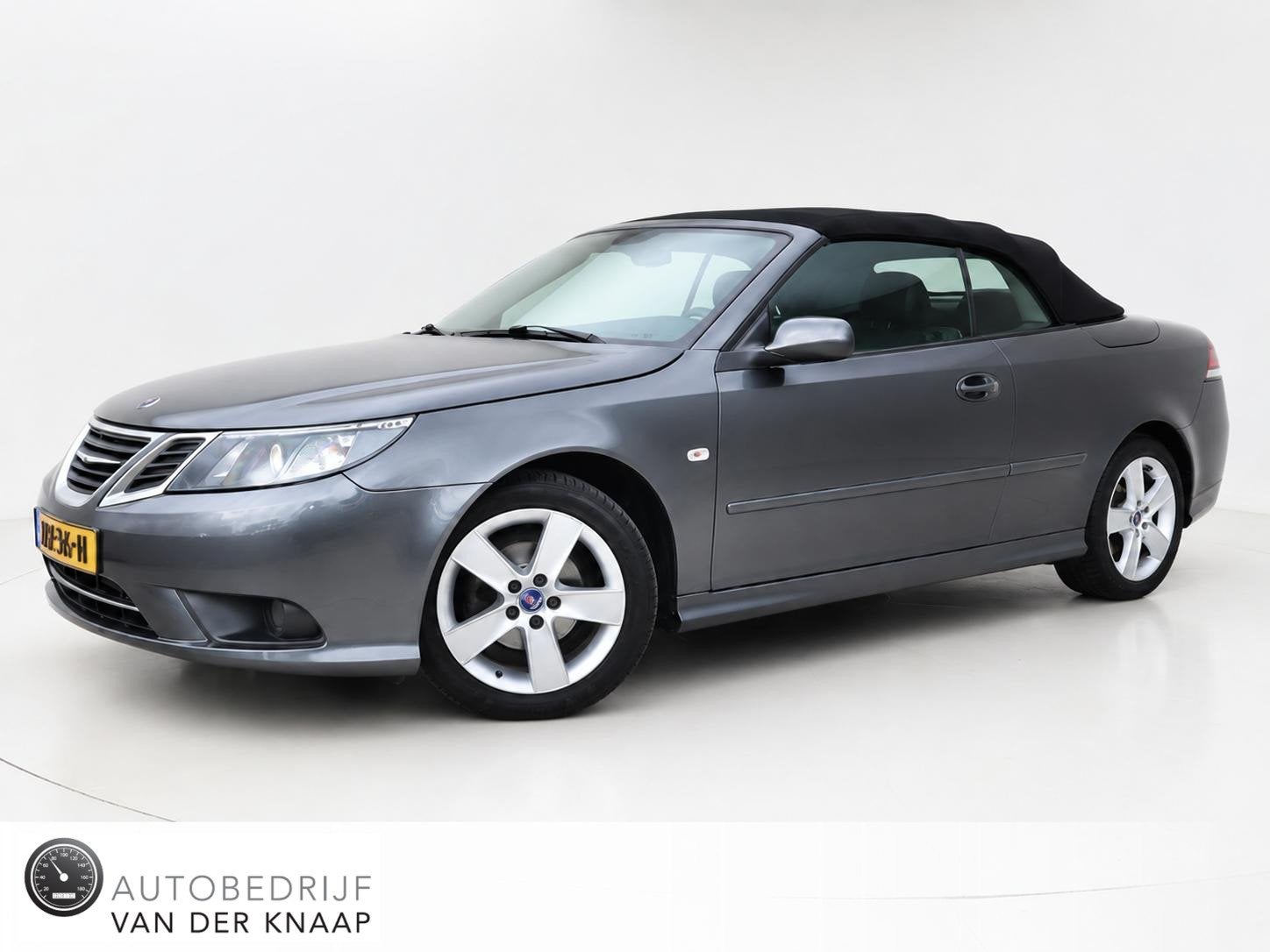 Saab 9-3 Cabrio 1.8t Linear | Airco | Leder | PDC | Stoelver, Auto's, Saab, 1998 cc, Gebruikt, Zwart, 4 cilinders