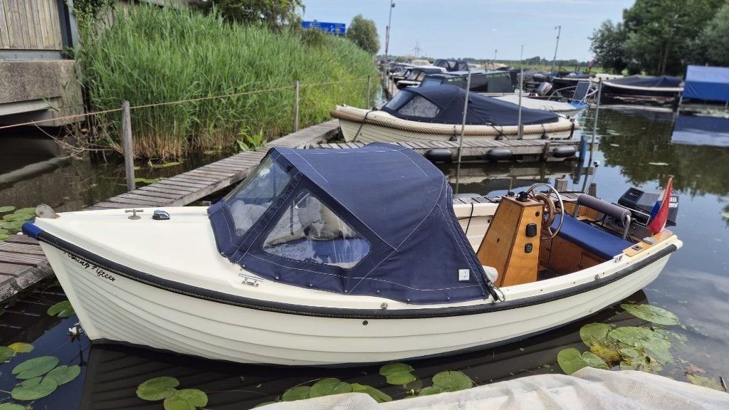 Sloep combi visboot Robert Ives Fishing 15" met trailer, Watersport en Boten, Tender, Gebruikt, Rondzit, 1.50 - 1.70 meter