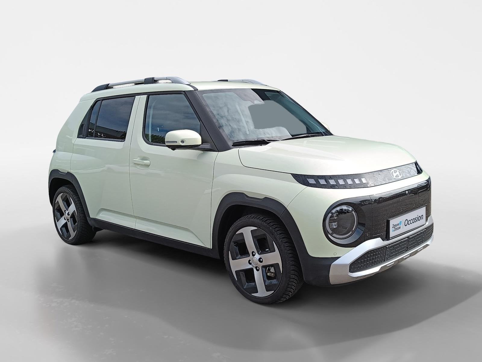 Hyundai INSTER Evolve 49 kWh | Winterpack & Techpack | 17'', Auto's, Stof, Gebruikt, Zwart, Automatische klimaatregeling