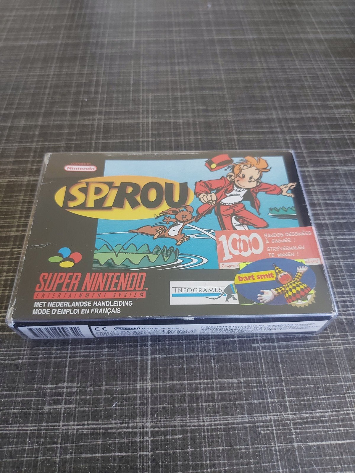 Spirou SNES - Compleet met doos en handleiding, Spelcomputers en Games, Games | Nintendo Super NES, Gebruikt, 1 speler, Ophalen of Verzenden