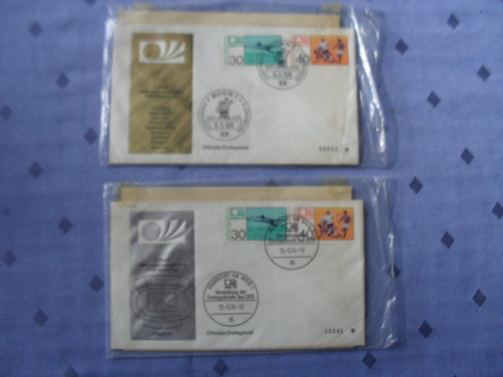 Duitsland Weltmeisterschaft 1974 2 leuke enveloppen, Ophalen of Verzenden, Onbeschreven, Europa