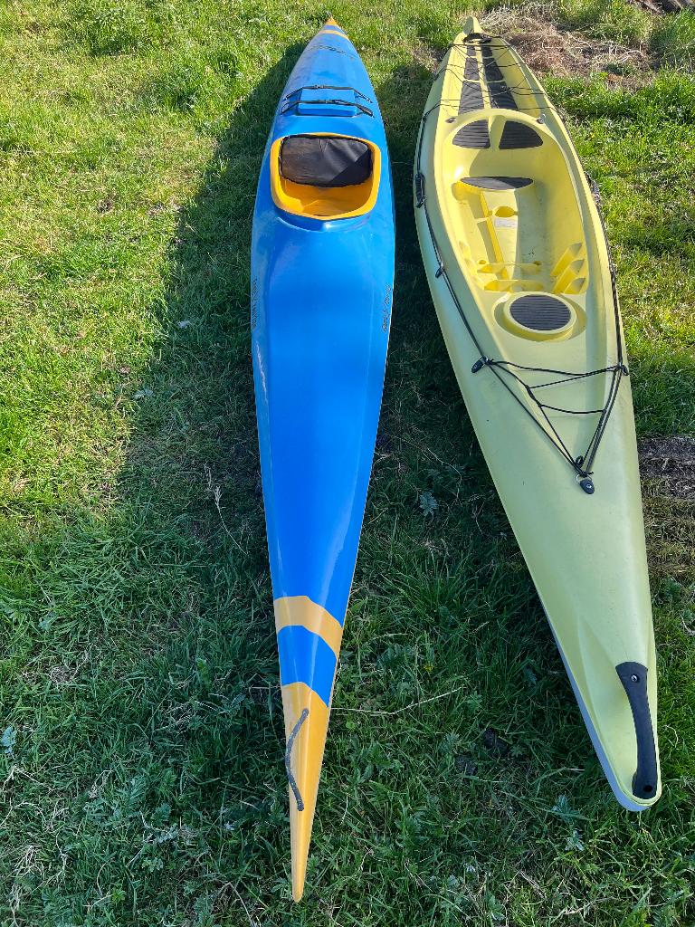 Leuke set Kano/kayaks, Watersport en Boten, Kano's, Ophalen, Gebruikt, Eén persoon, Met peddels