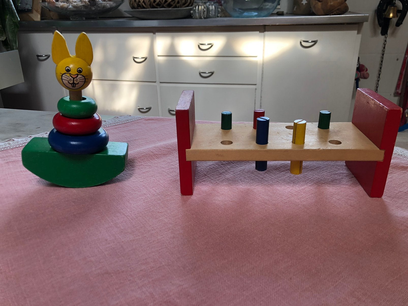 Houten speelgoed (2x), Ophalen of Verzenden, Zo goed als nieuw