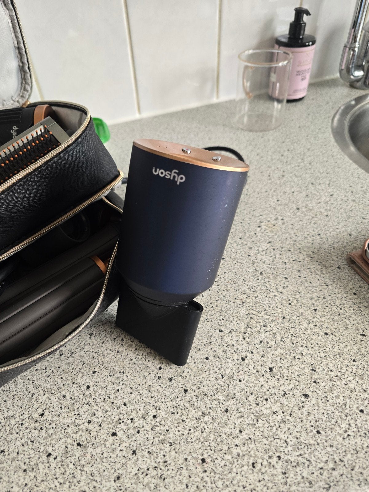 Dyson Airwrap Complete met accessoires en reisetui, Ophalen of Verzenden, Zo goed als nieuw, Haarverzorging