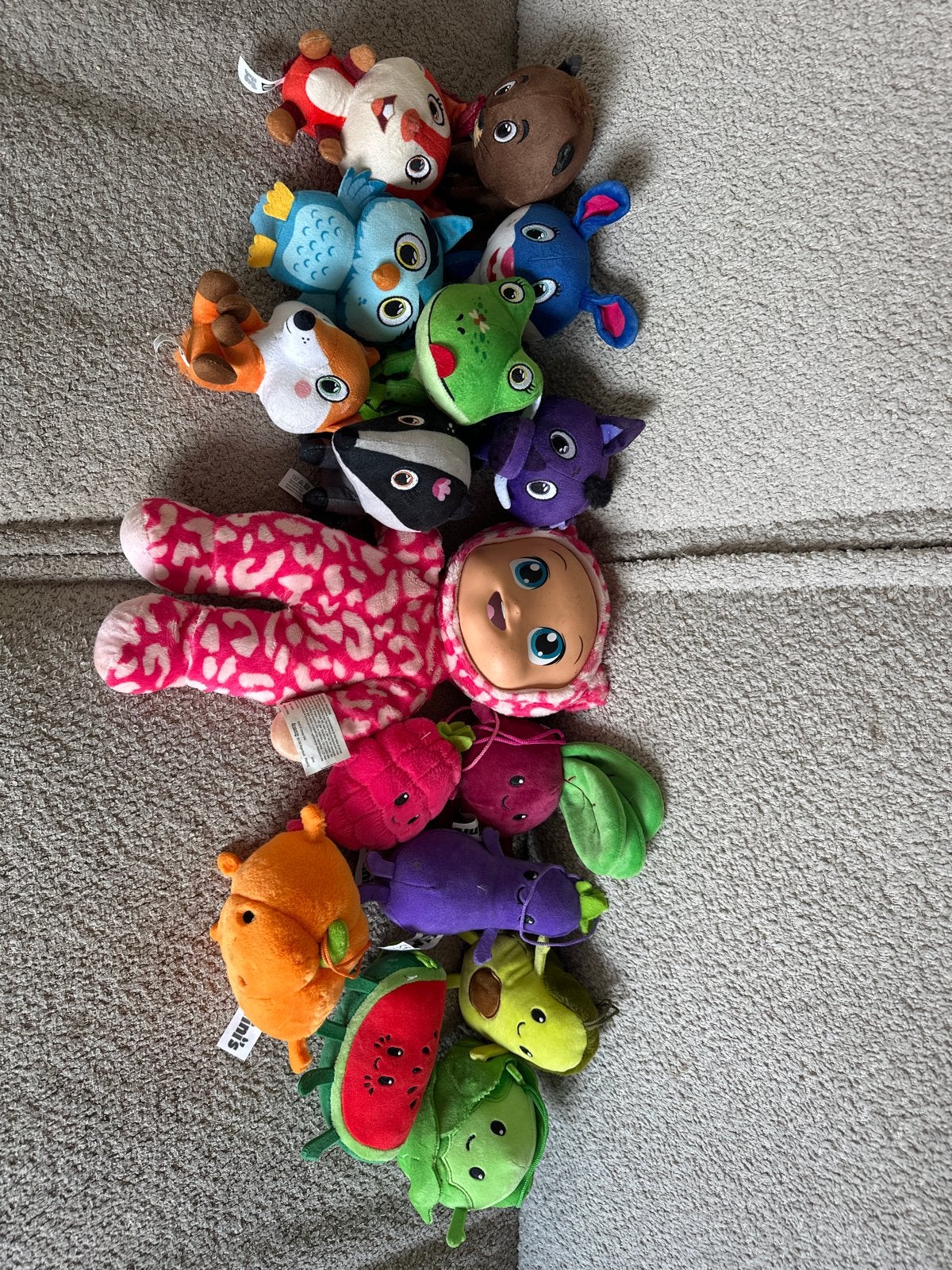 Grote collectie lidl mini’s knuffels, Lidl, Gebruikt, Overige karakters, Overige typen
