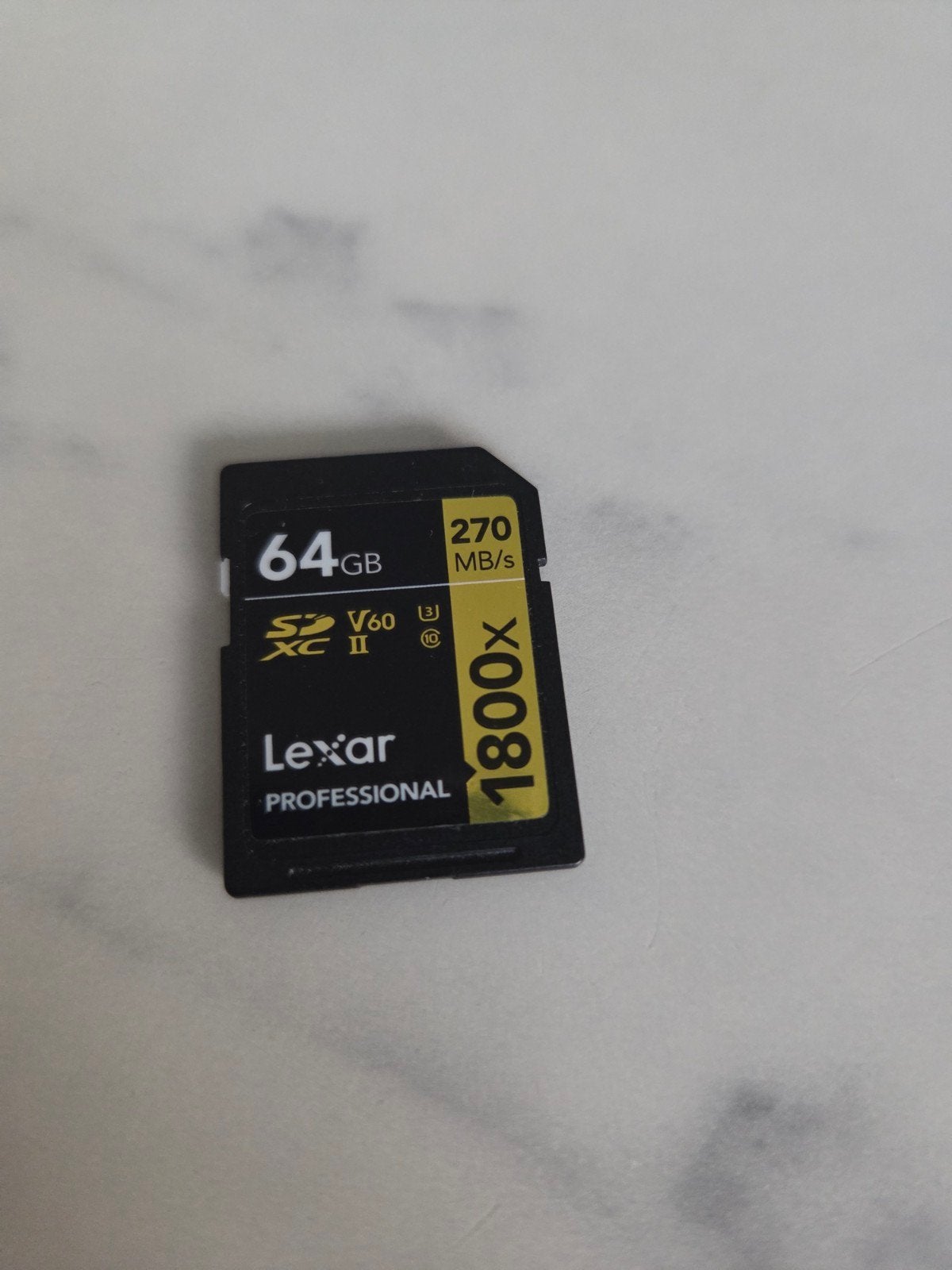 Lexar SD pro gold series uhs-II 180064 GB, SD, Nieuw, Ophalen of Verzenden, Fotocamera