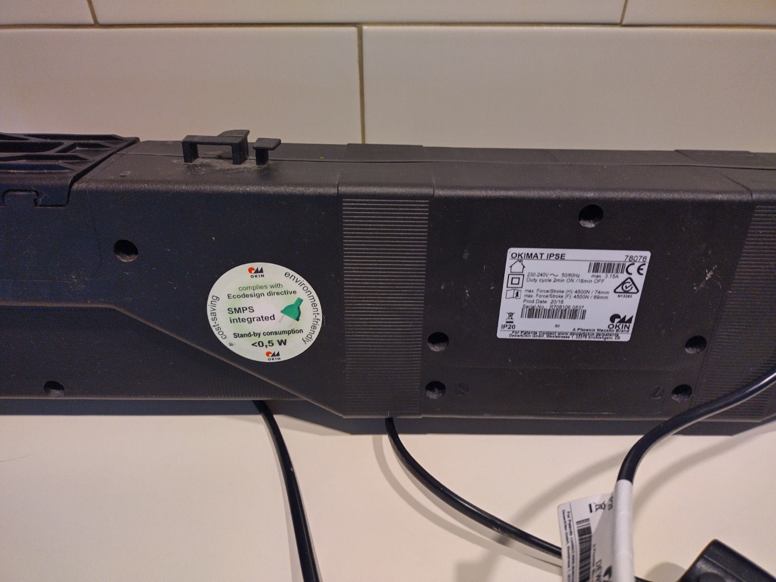 Bedmotor met afstandsbediening (2 stuks) - OKIMAT IPSE, Ophalen of Verzenden, Gebruikt