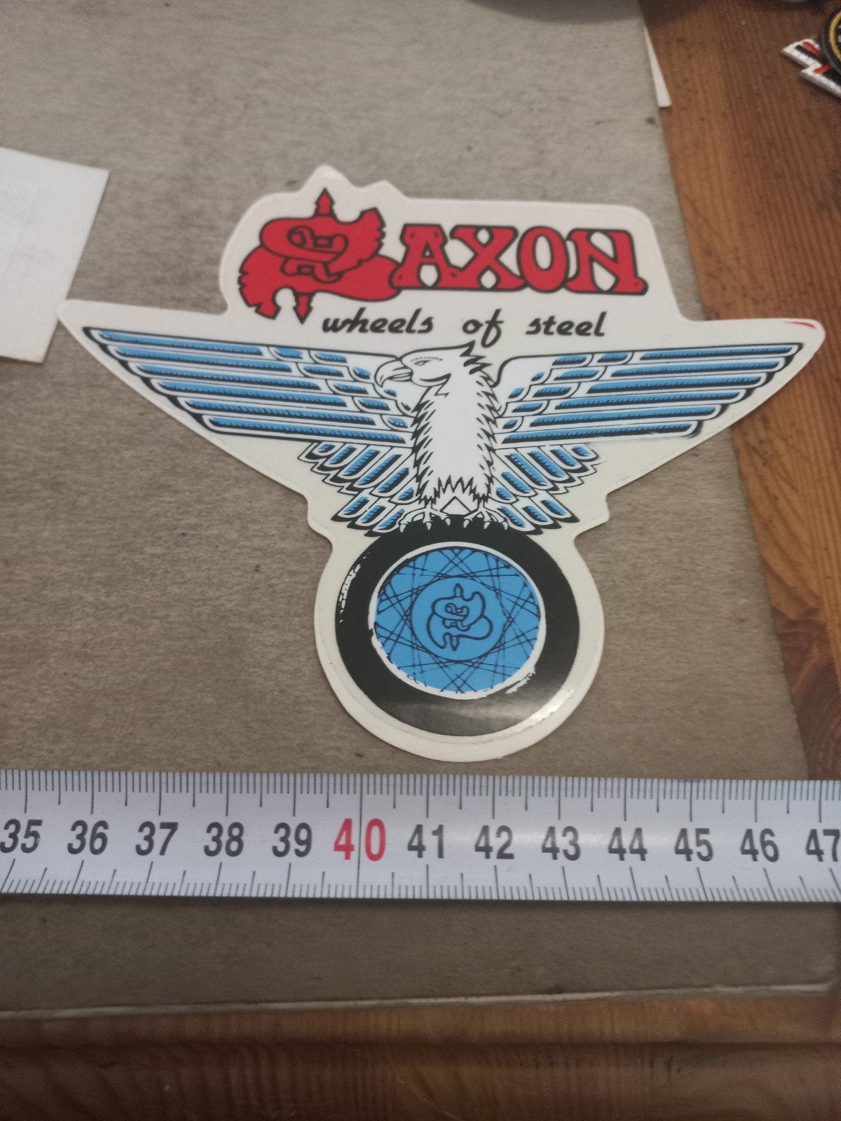 Axon Wheels of Steel Sticker - Adelaar Design, Ophalen of Verzenden, Gebruikt, Auto of Motor