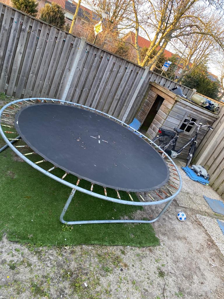 Trampoline, Tuin en Terras, Ophalen, Gebruikt