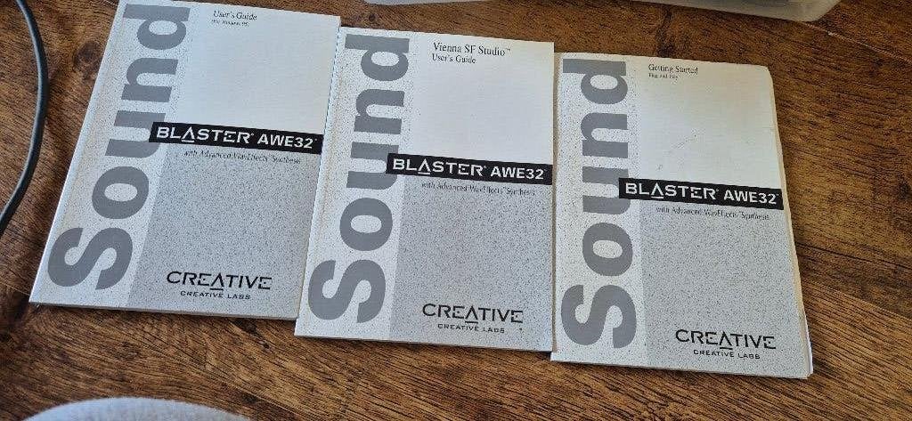 SOUND BLASTER AWE 32 manuals, Computers en Software, Ophalen of Verzenden, Nieuw
