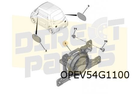 Citroën Ami/Opel Rocks-E Achterlicht Links of Rechts Origine, Auto-onderdelen, Opel, -, Verzenden, -