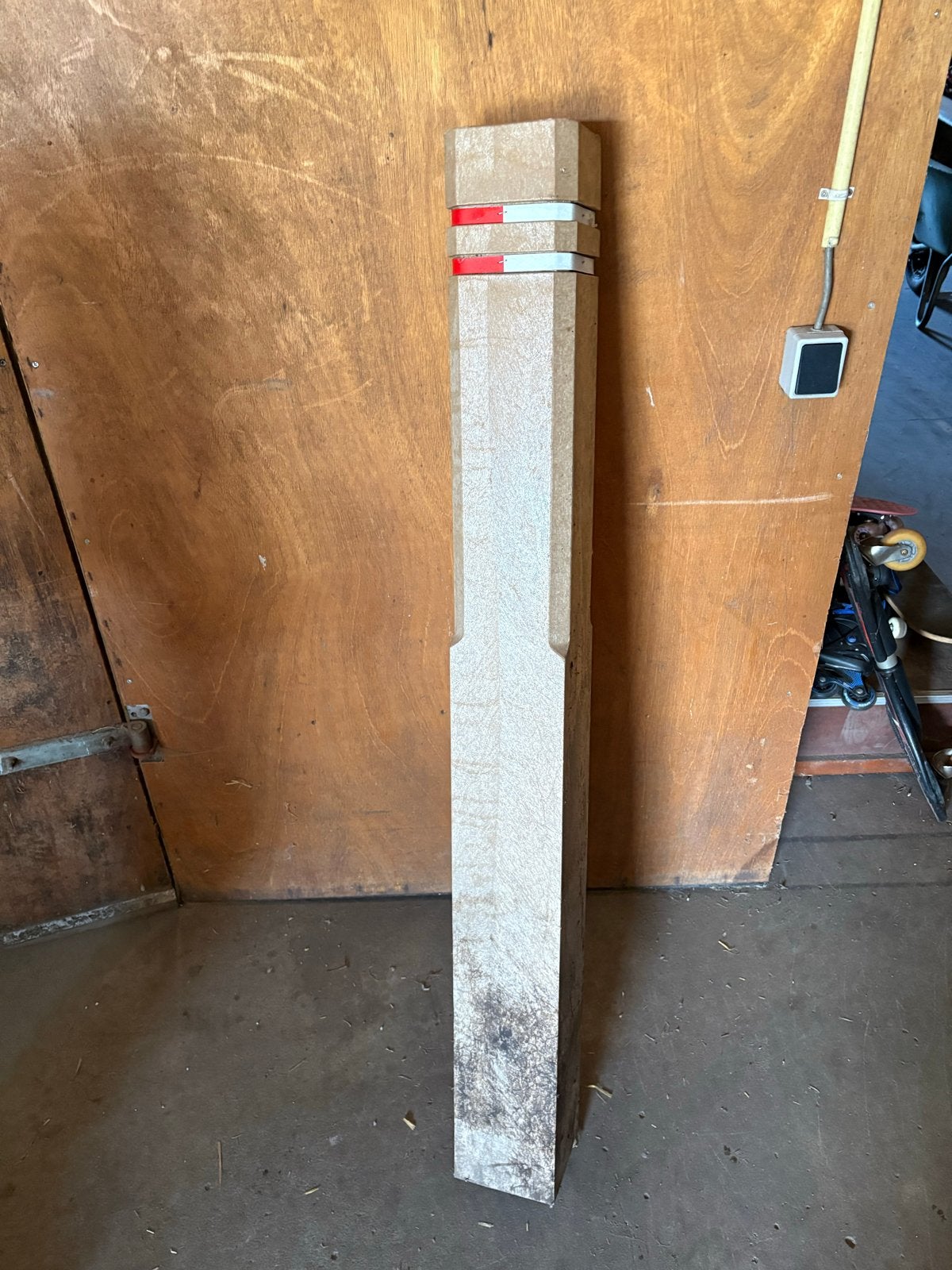 Diamantkoppaal kunstof sand beige, Ophalen of Verzenden, Gebruikt, Minder dan 180 cm, Palen