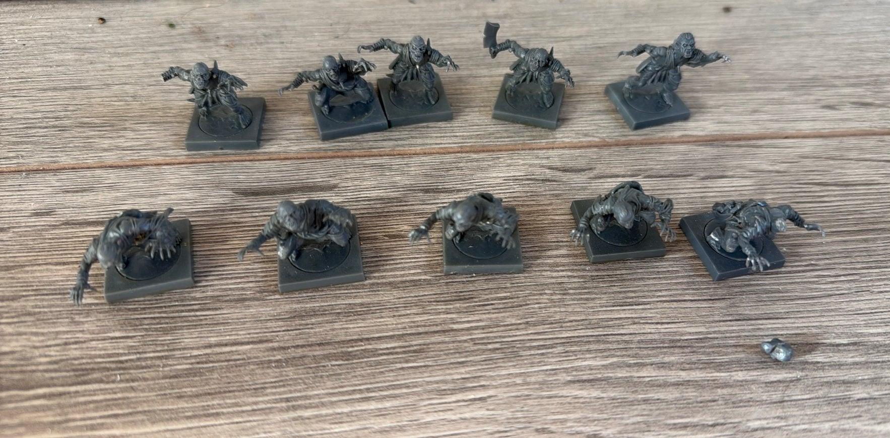 Mantic 10x Undead Ghouls, Ophalen of Verzenden, Zo goed als nieuw
