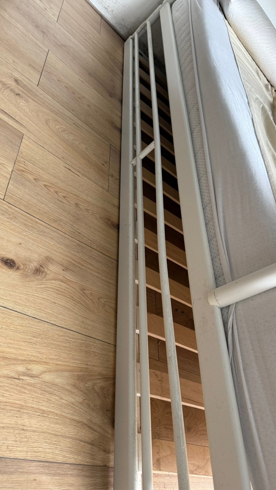 IKEA stapelbed onder  uitschijfbed, Ophalen, 90 cm, 160 tot 180 cm, Tweepersoons