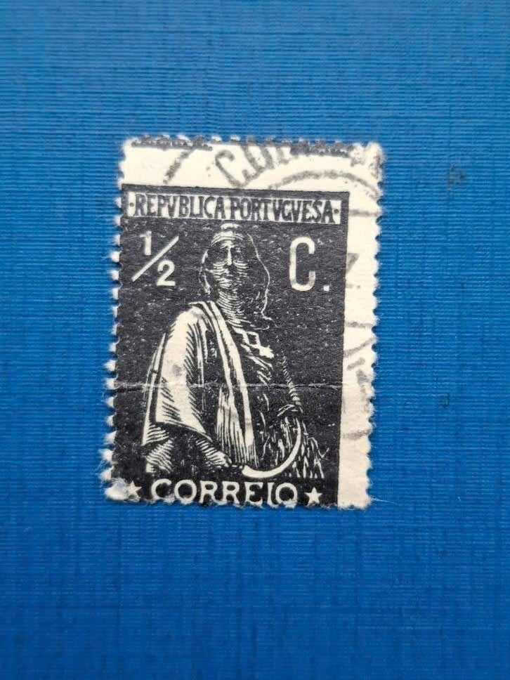 Postzegel Portugal 1912 Ceres zegel verkeerde snijding  11-6, Ophalen of Verzenden, Portugal, Postfris