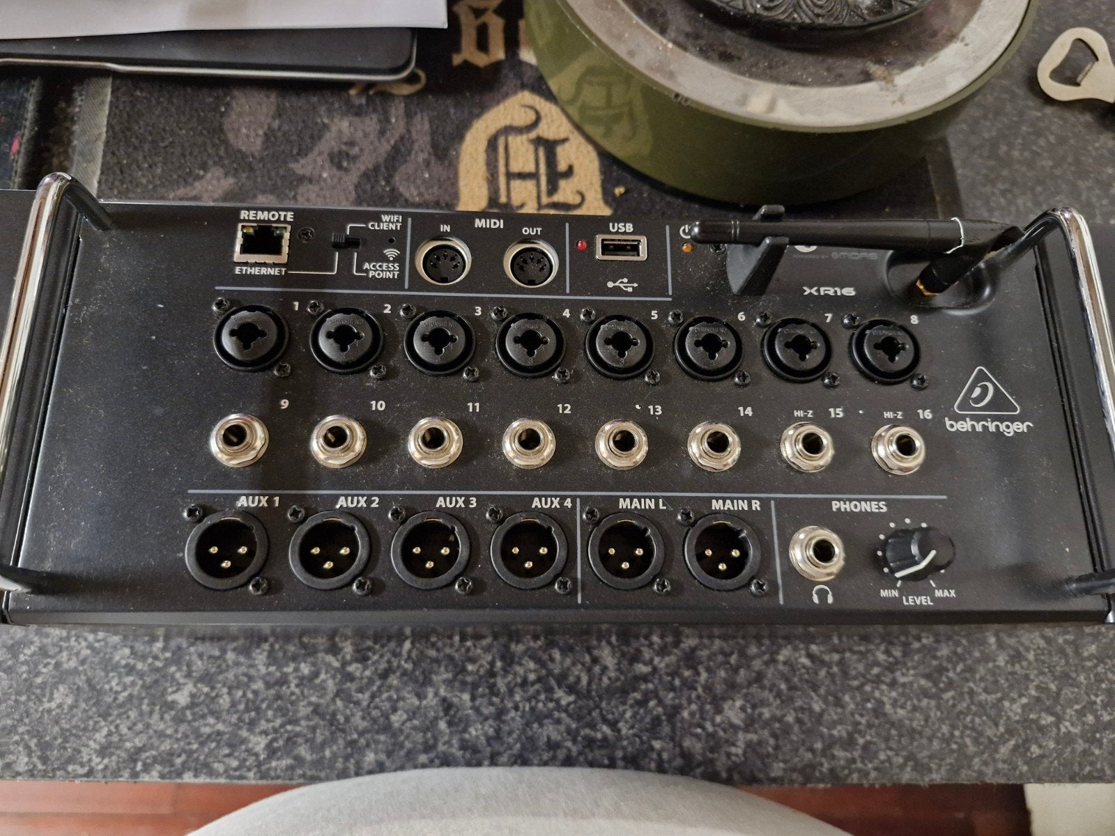 Behringer X AIR XR16 Digitale Mixer, Ophalen of Verzenden, Gebruikt, 10 tot 20 kanalen, Microfooningang