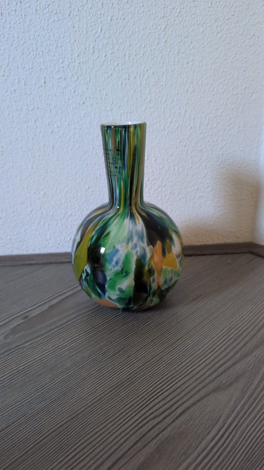 Fidrio kleurrijke glazen vaas (20 cm), Ophalen of Verzenden