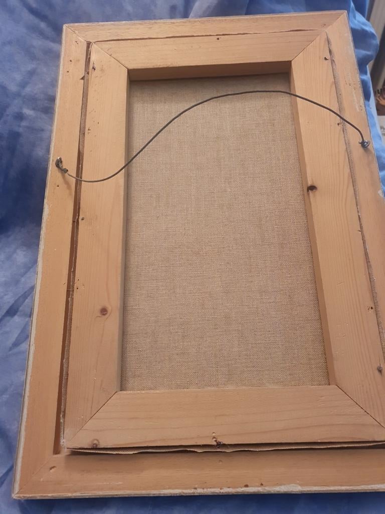 uniek handgeschilderd 40 jaar, Huis en Inrichting, Fauteuils, Ophalen of Verzenden, Minder dan 50 cm