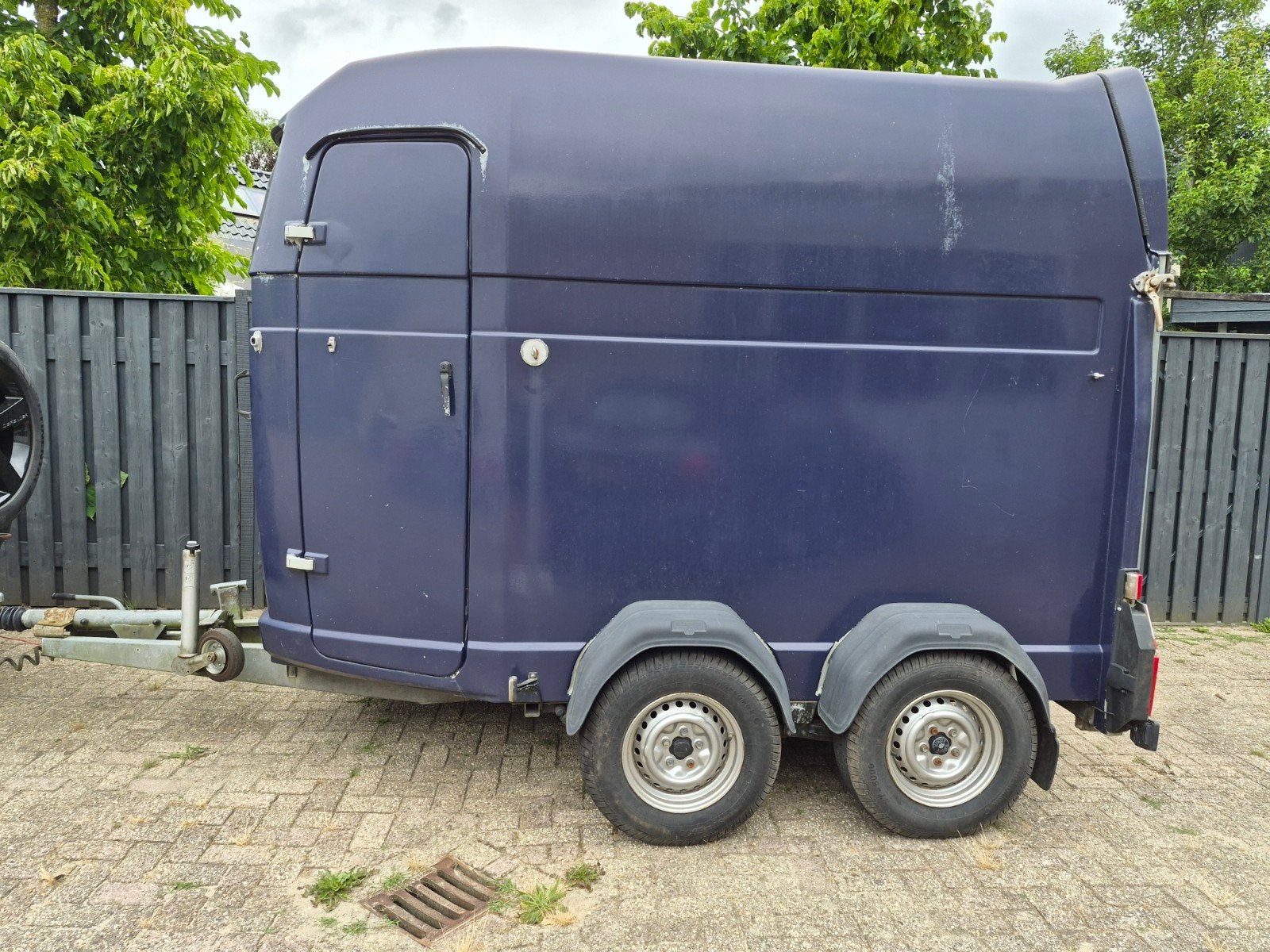 Paardentrailer - 2 paards, Ophalen, Gebruikt, 2-paards trailer, Polyester