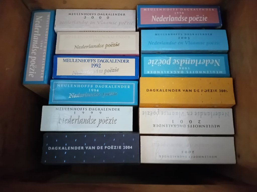 Poëzie kalenders, Boeken, Gedichten en Poëzie, Meerdere auteurs, Diverse auteurs, Ophalen of Verzenden, Zo goed als nieuw