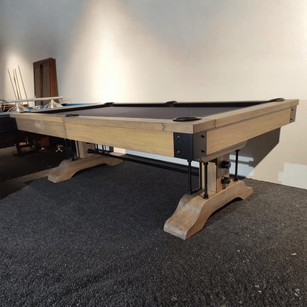 Pooltafel lexor industrial - Leistenen pooltafel - Biljart, Sport en Fitness, Biljarten en Poolen, Cave & Garden, Verzenden, Keu of Ballen
