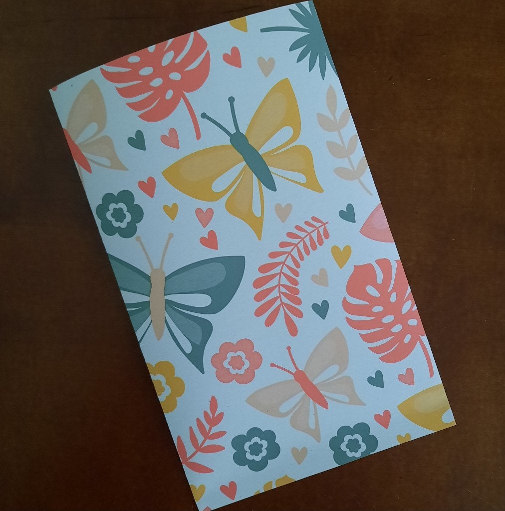 Papieren inpakzakjes handgemaakt cadeauzakjes vlinders print, Verzenden, Nieuw
