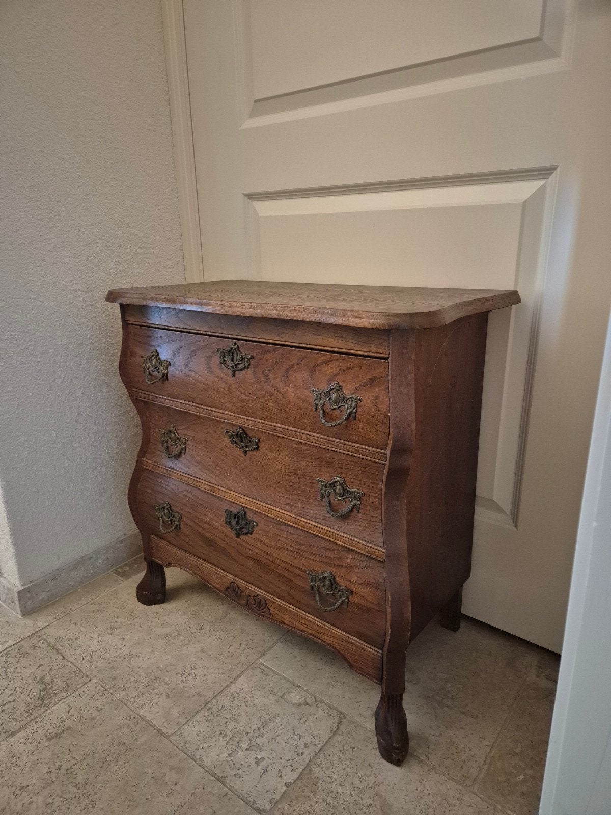 Eikenhouten ladekast, Huis en Inrichting, Ophalen, Gebruikt, Eikenhout, 50 tot 100 cm