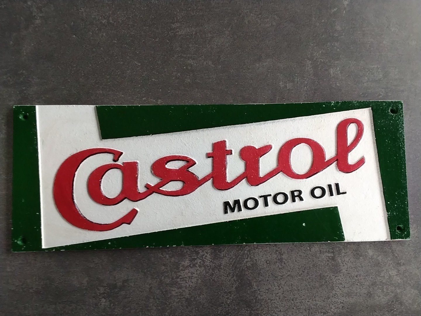 Reclamebord Castrol Motor OIL, Ophalen of Verzenden, Gebruikt, Reclamebord