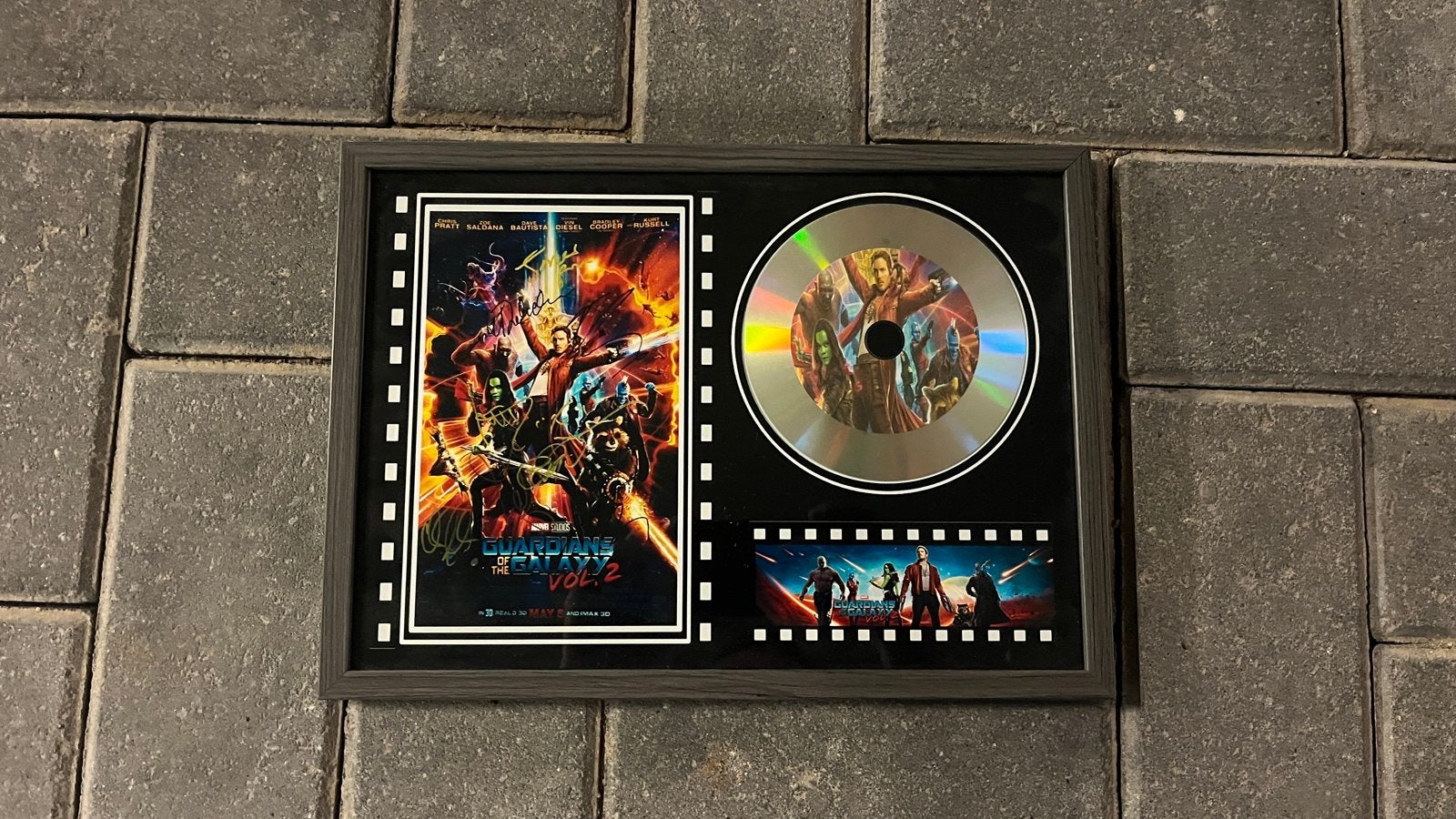Guardians of the Galaxy Vol. 2 ingelijste CD en poster, Vanaf 12 jaar, Ophalen of Verzenden, Zo goed als nieuw, Inclusief doosje