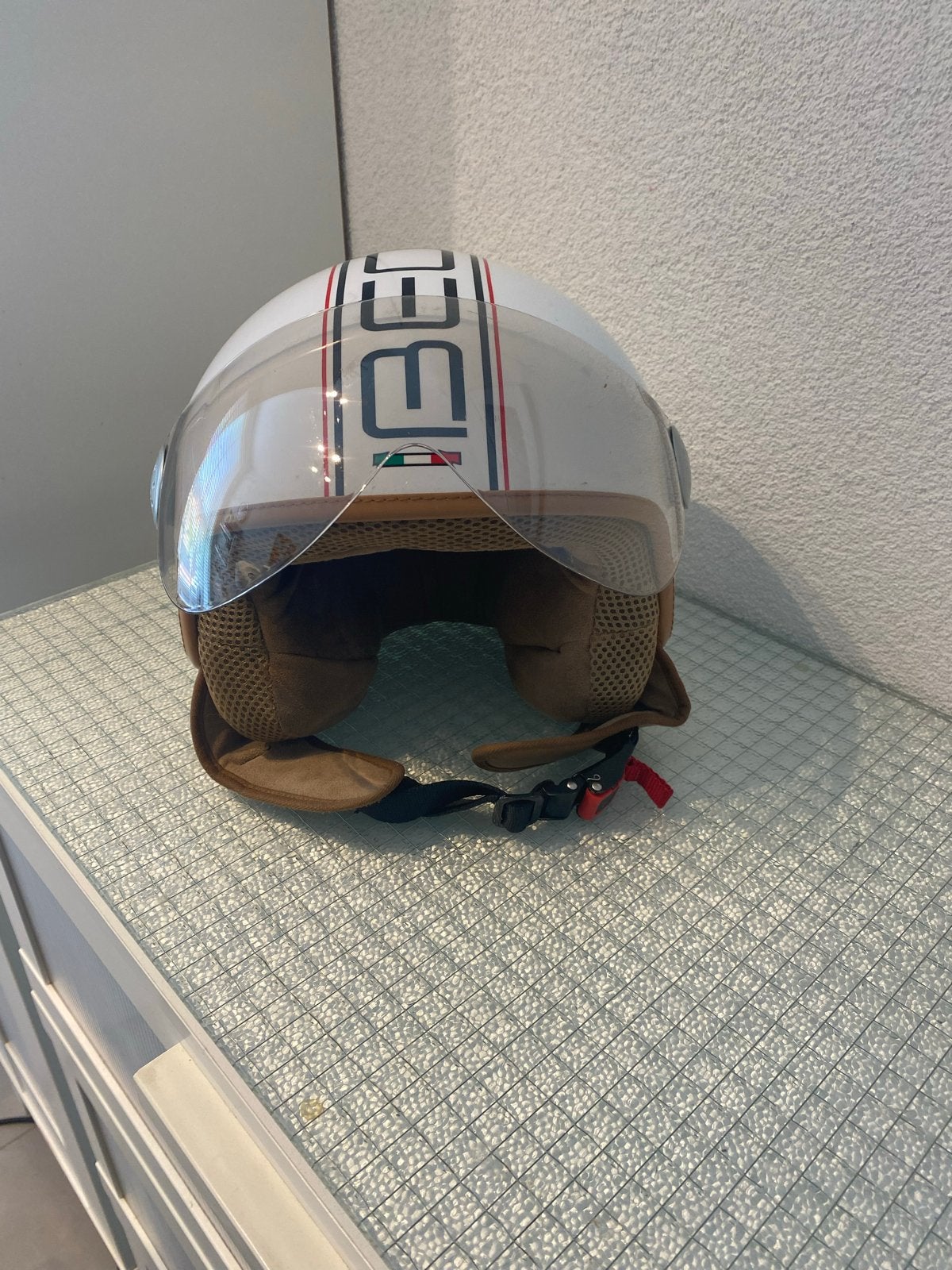 Beon Design scooterhelm - Maat M (57-58), Fietsen en Brommers, Brommerhelmen, Ophalen of Verzenden, Gebruikt, Medium