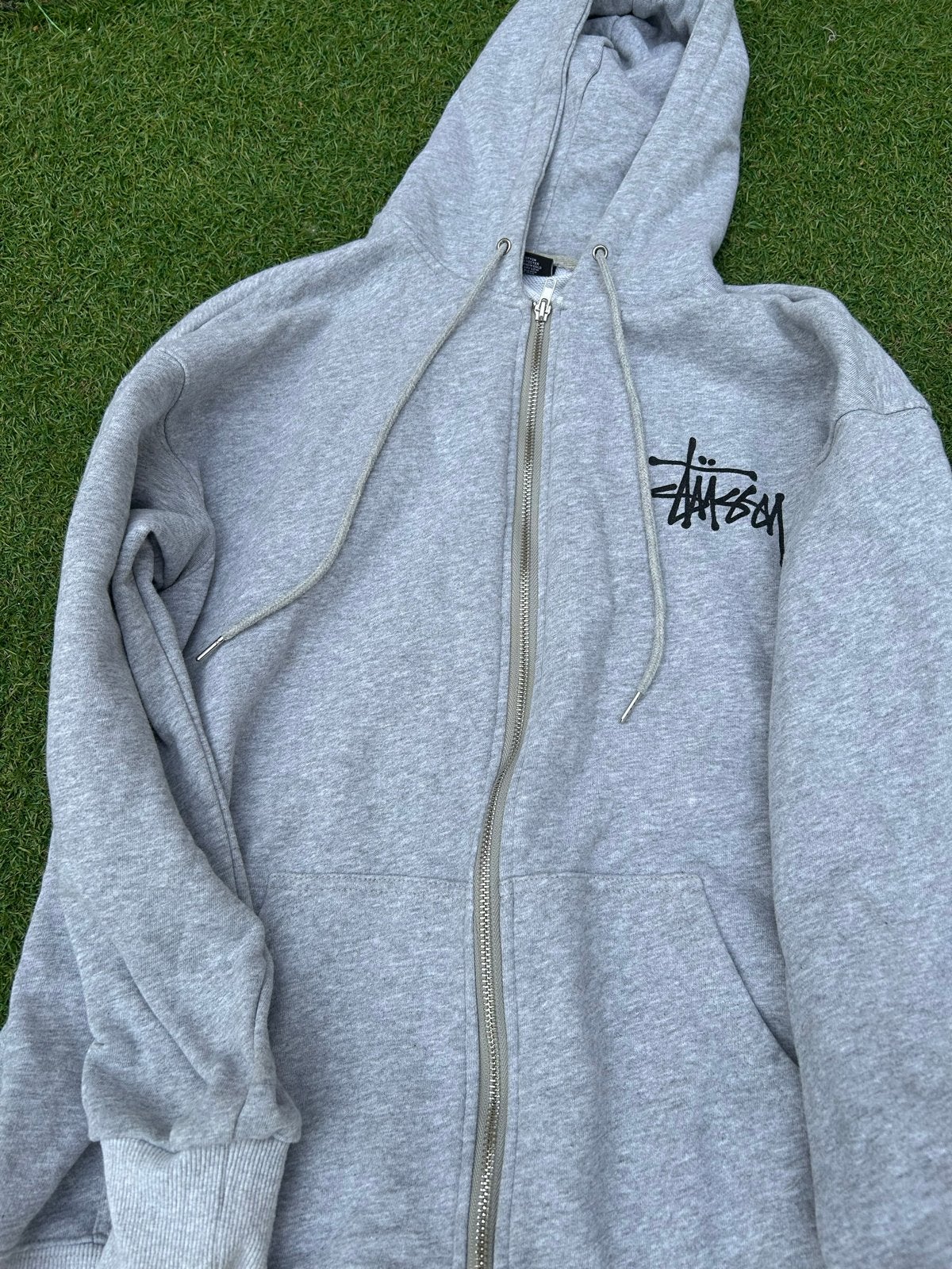 Stussy Hoodie Grijs Maat M, Kleding | Heren, Truien en Vesten, Ophalen of Verzenden, Zo goed als nieuw, Maat 48/50 (M), Grijs
