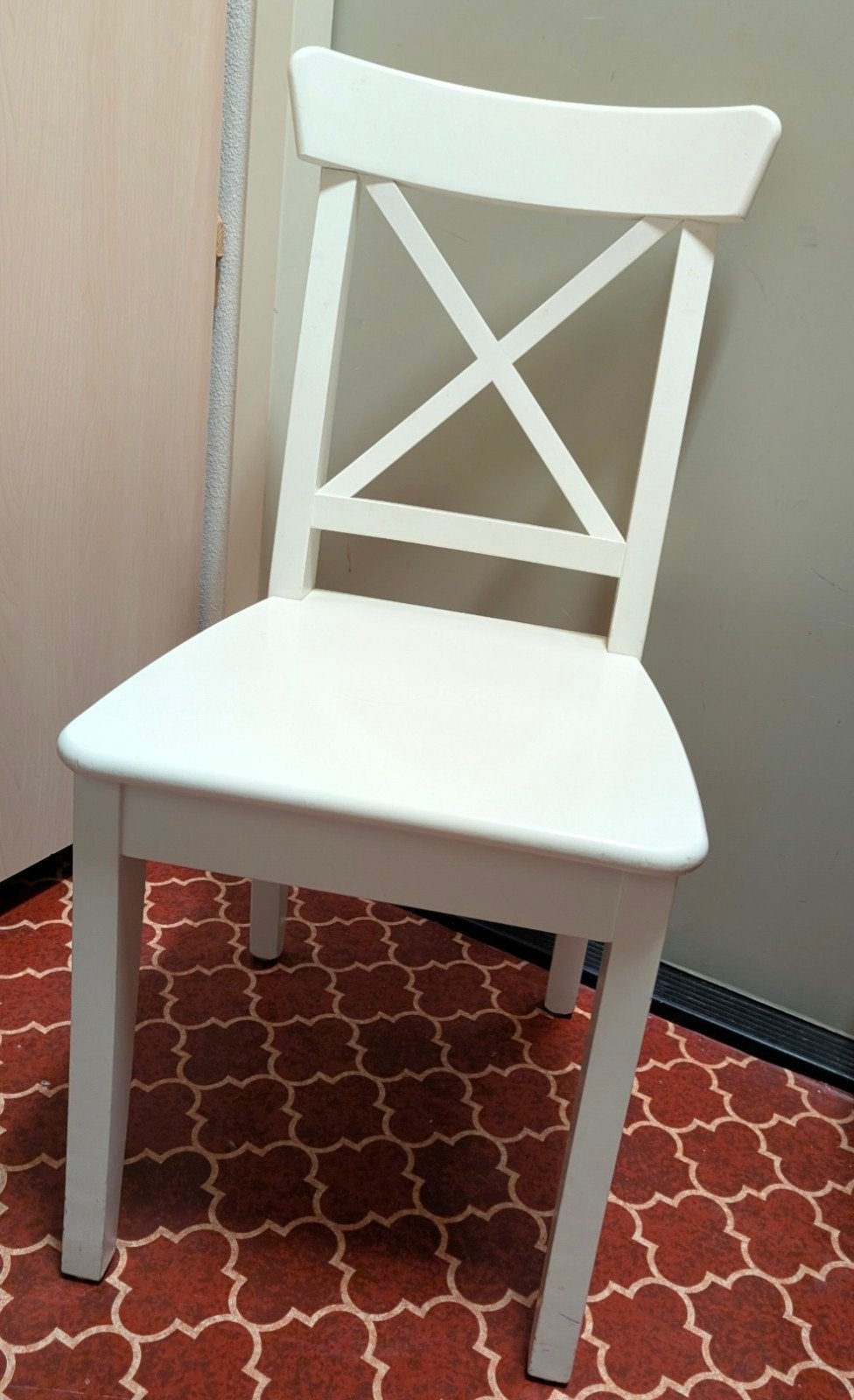 6 ikea ingolf stoelen, Huis en Inrichting, Ophalen, Gebruikt, Wit, Vijf, Zes of meer stoelen