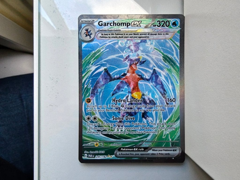 Garchomp ex (PAR 245) Paradox Rift, Ophalen of Verzenden, Zo goed als nieuw, Losse kaart