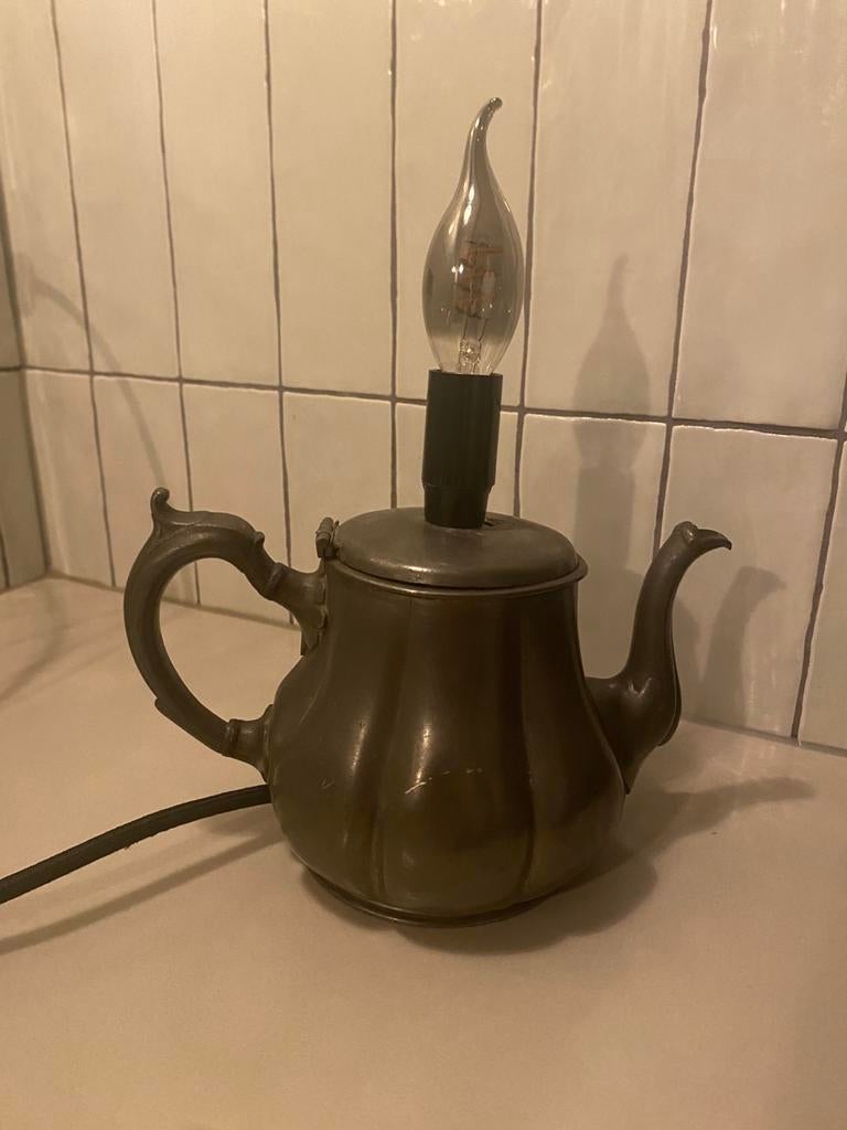 Kunst theepot lamp, Ophalen of Verzenden