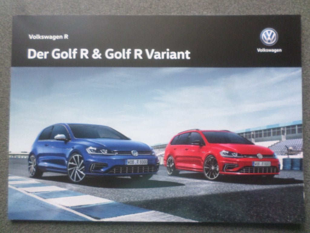 Volkswagen VW Golf R & Variant R 2019 Brochure, Ophalen of Verzenden, Zo goed als nieuw, Volkswagen