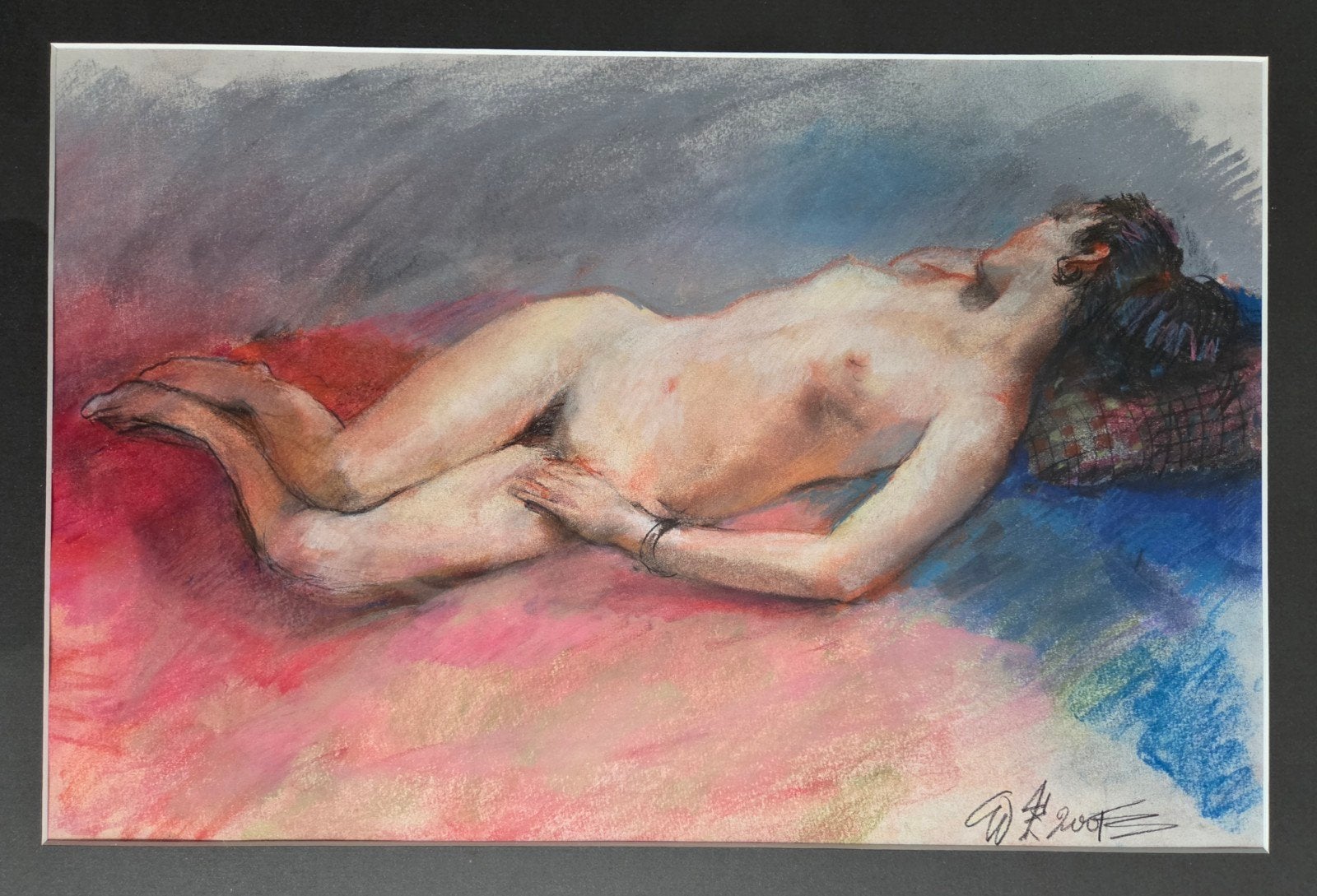 Gerard de Wit. Naakt. Portret. Gemengde techniek., Antiek en Kunst, Ophalen of Verzenden