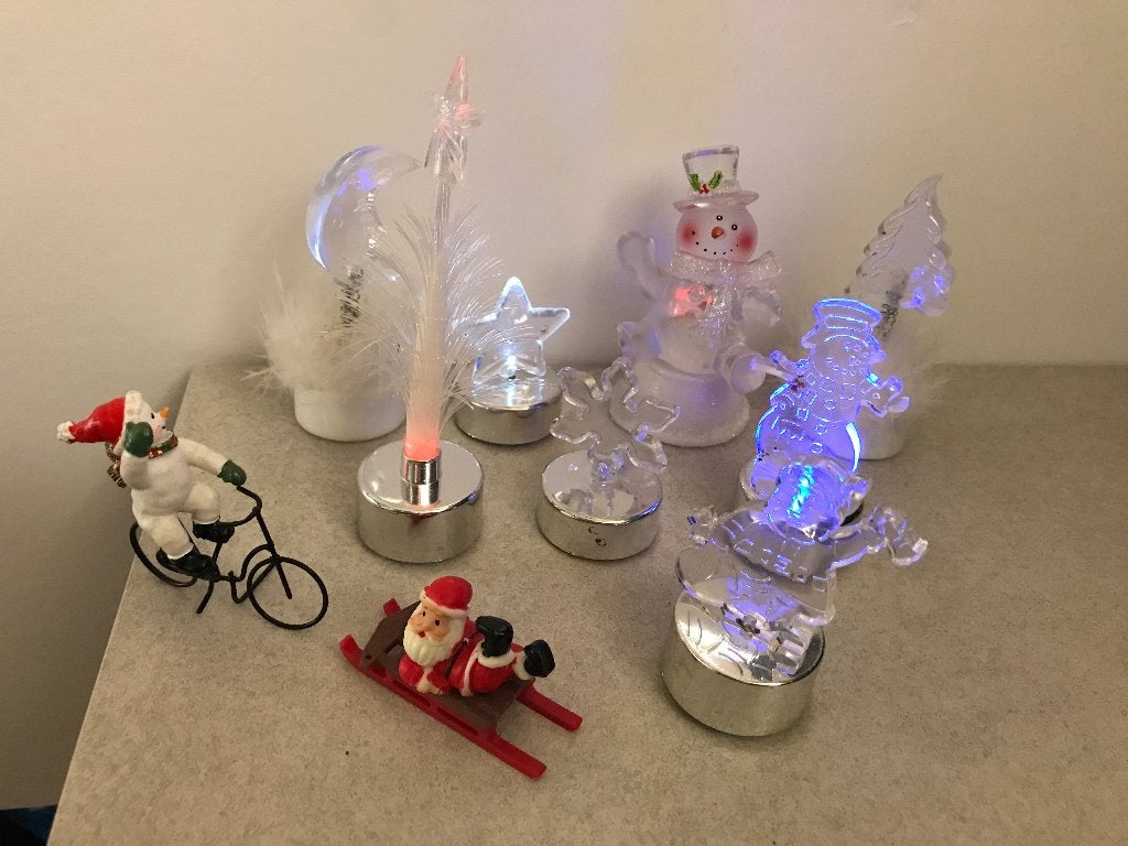 Kerstdecoratie LED Lichtjes - Sneeuwpoppen, Kerstman, Boom, Diversen, Ophalen of Verzenden, Zo goed als nieuw