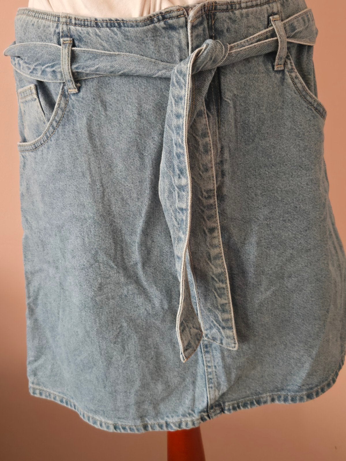 LCW Denim Rok met Blinde Rits en Ceintuur  • Maat L, Maat 38/40 (M), Blauw, Ophalen of Verzenden, LCW